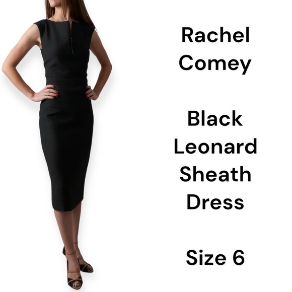 Rachel Comey Dresses & Skirts - Rachel Comey black fitted sheath midi dress the "Leonard" dress size 6